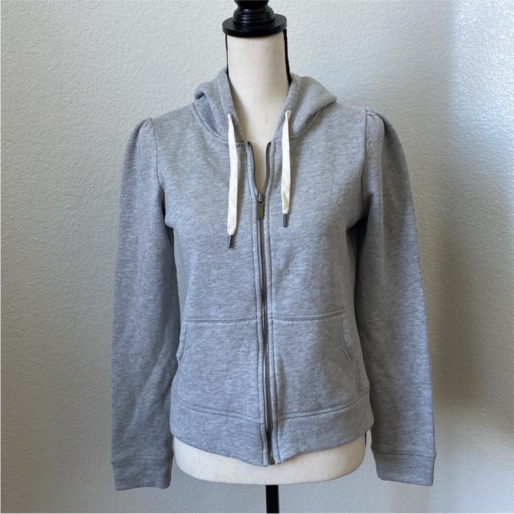G. The Label by Goop Puff Sleeve Zip Hoodie Size Small